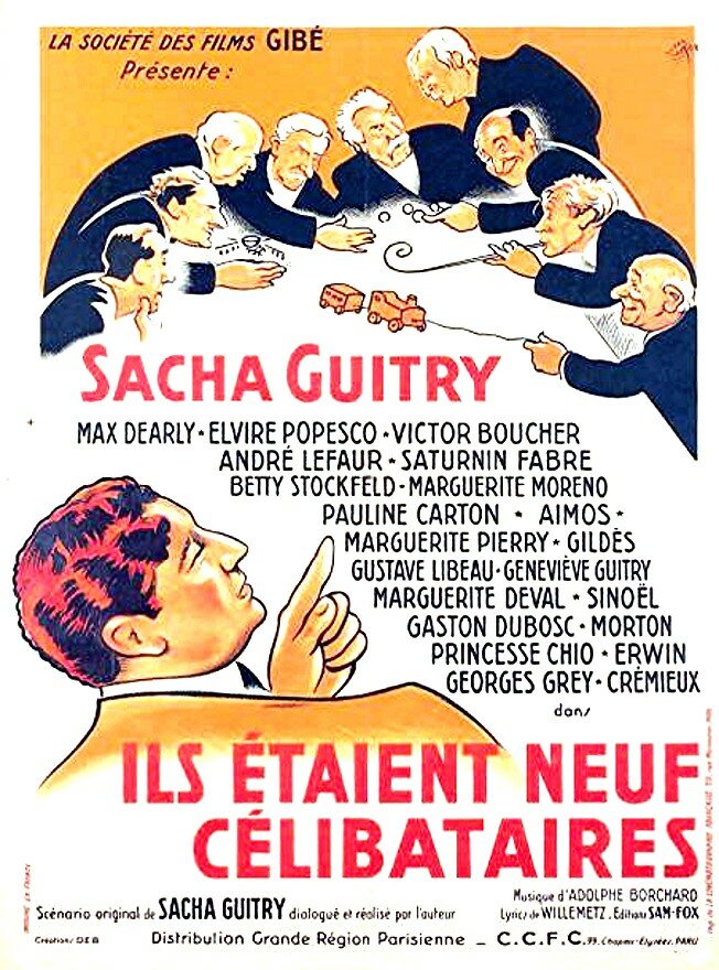 Жили-были девять холостяков (1939) постер