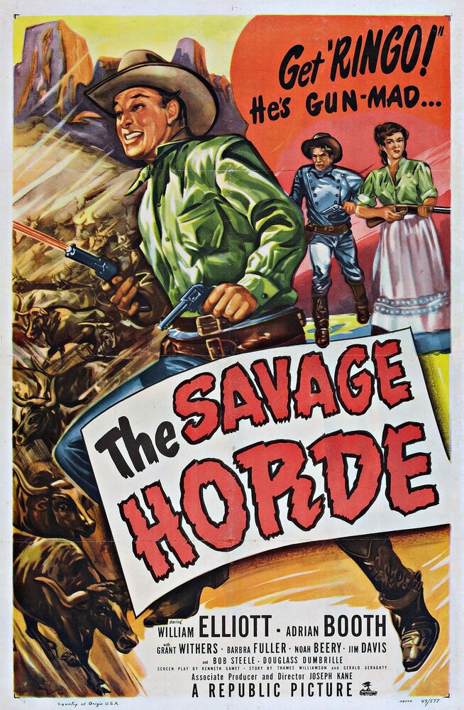 The Savage Horde (1950) постер
