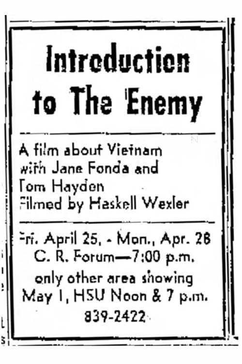 Introduction to the Enemy (1974) постер