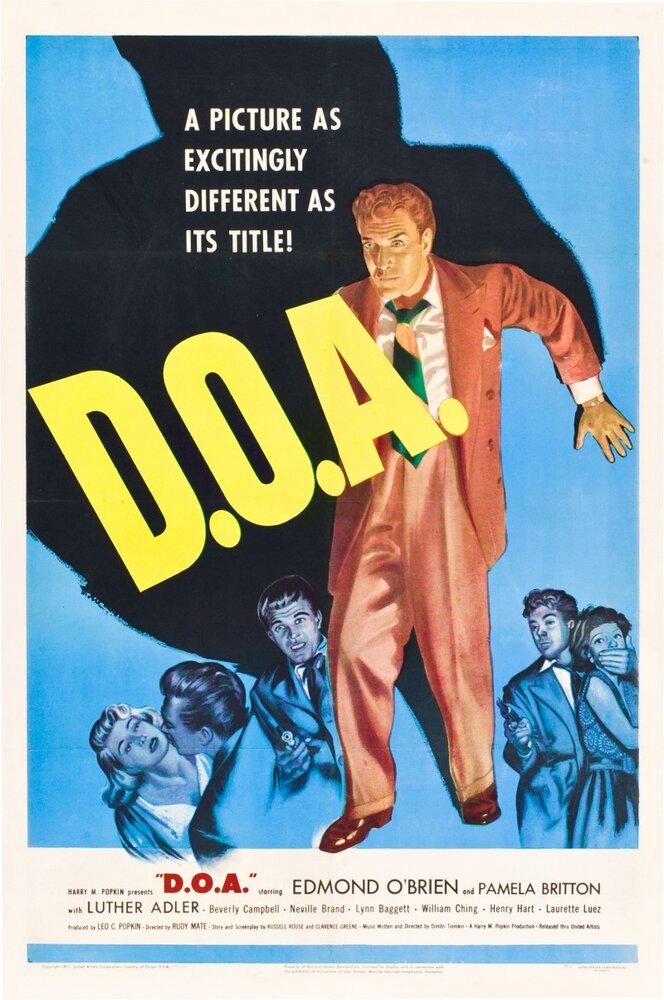 Мёртв по прибытии (1949) постер