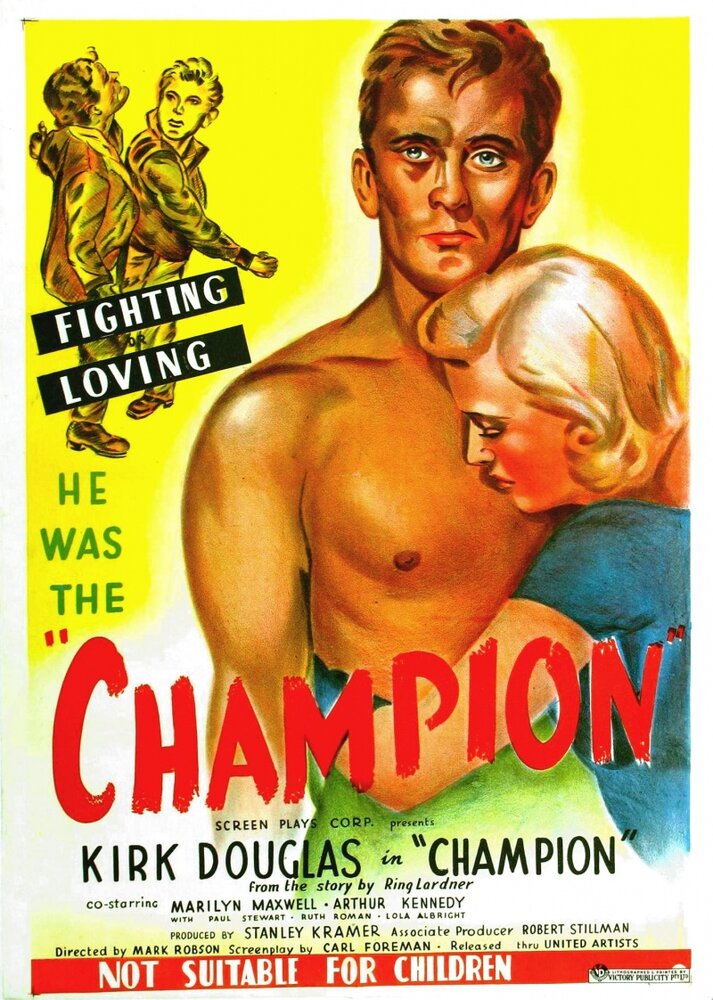 Чемпион (1949) постер