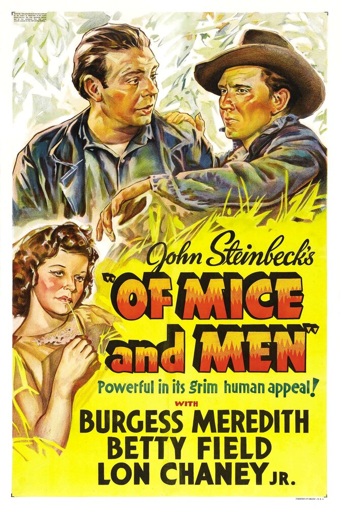 О мышах и людях (1939) постер