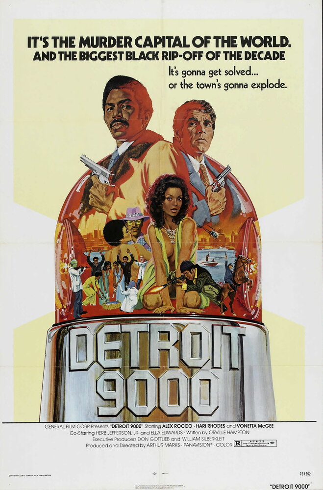 Детройт 9000 (1973) постер