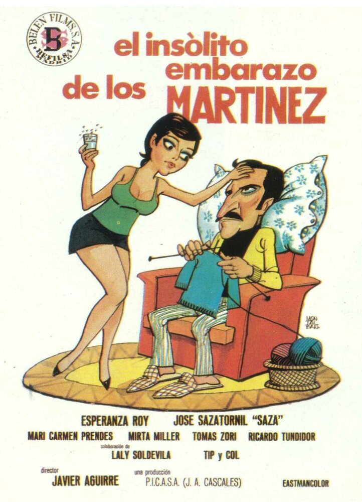 El insólito embarazo de los Martínez (1974) постер