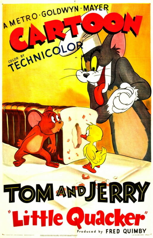 Мышонок и утенок против кота (1950) постер